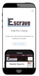 Escrave.com responsive site preview - mobile size